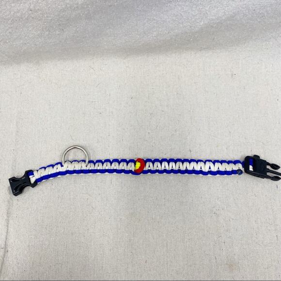 Colorado flag theme ripcord dog collar 14 inches/medium - Picture 10 of 12